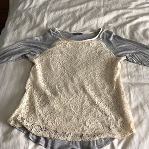 Market and Spruce Lace tee